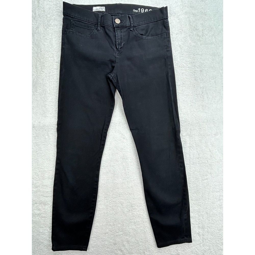 GAP 1969 Jeans Legging Jean Black Mid Rise Women 28/6